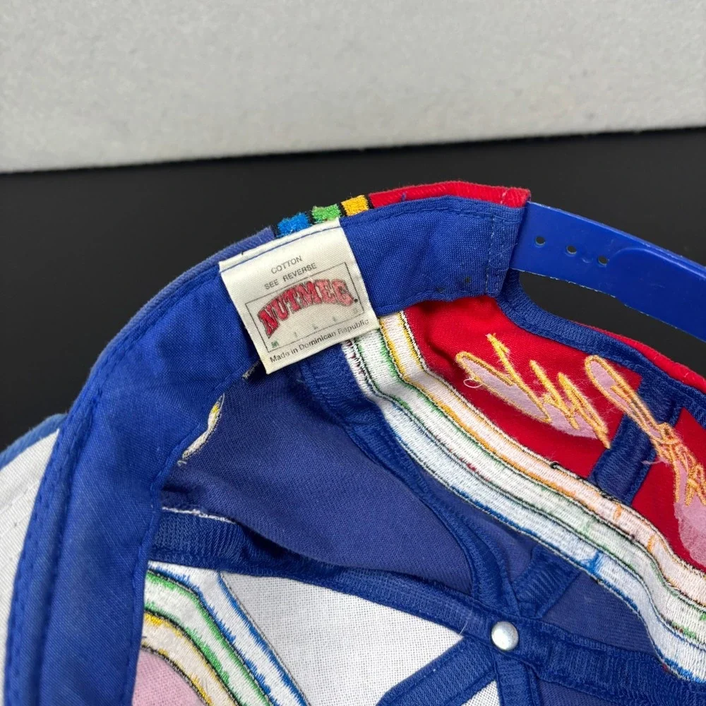 Vintage Dupont Refinish Racing #24 Jeff Gordon Snapback Hat Nutmeg Rainbow Cap